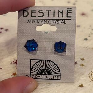 Blue Crystal Earrings